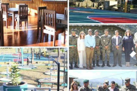 Inauguran gimnasio y remozan Club 6to. Batallón Cazadores ERD en Constanza