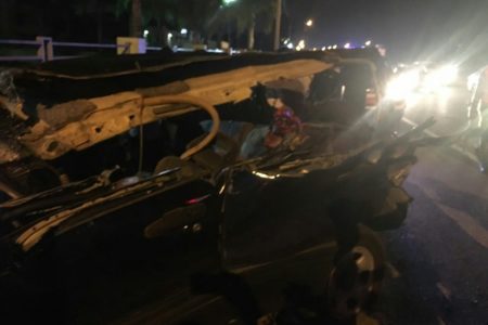 DOS MUERTOS Y DOS HERIDOS EN ACCIDENTE DE TRÁNSITO EN AUTOPISTA 6 DE NOVIEMBRE