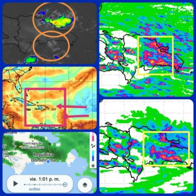 ONDA TROPICAL SITUADA SOBRE EL PAIS PROVOCA LLUVIAS