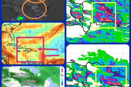 ONDA TROPICAL SITUADA SOBRE EL PAIS PROVOCA LLUVIAS