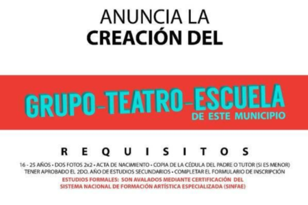 CULTURA INICIARÁ GRUPOS DE TEATRO ESCUELA