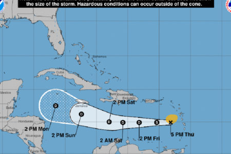 Emiten alerta verde para 14 provincias por tormenta Isaac