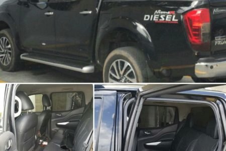 Ladrones destruyen cristales de camioneta para sustraer alta suma de dinero