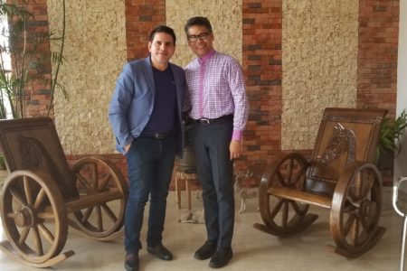 Carlos Peña sostiene encuentro con Fabricio Alvarado,  excandidato presidencial de Costa Rica