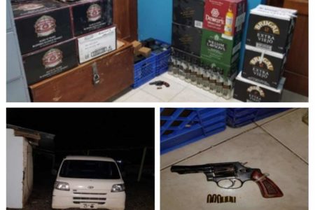 Policía Nacional apresa dos hombres y un adolescente por venta de bebidas alcohólicas adulteradas