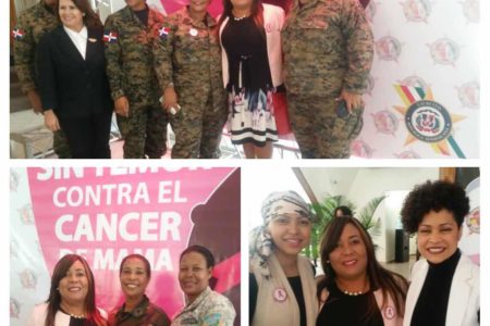 Fundación Mujer Pro-Solidaridad Con Amor participa en charla de prevención del cáncer de mama, impartida por la Asociación de Esposas de Oficiales del Ejército (ADEOERD).