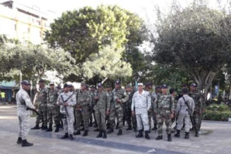 Amplio dispositivo policial y militar por marcha de choferes al Palacio Nacional