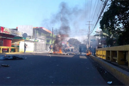 Disturbio en las calle de San Francisco de Macorís tras la sentencia a Marlin Martínez