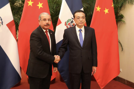 Danilo Medina se reúne con primer ministro de la República Popular China, Li Keqiang