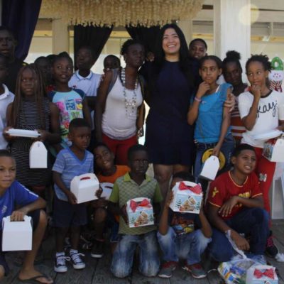 Casa Club Neptuno´s celebra tradicional encuentro de navidad a niños de Boca Chica