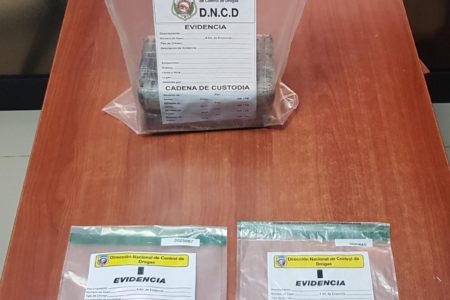 Ocupan dos kilos de cocaina