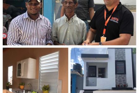 Presidente Danilo Medina construye casa como regalo de Reyes a anciano de Guachupita.