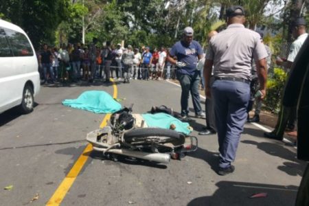 Camión mata agente Digesett en avenida George Washington