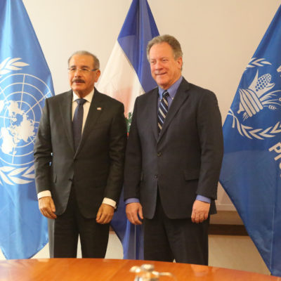 Presidente Medina sostiene bilateral con director ejecutivo Programa Mundial Alimentos, David Beasley