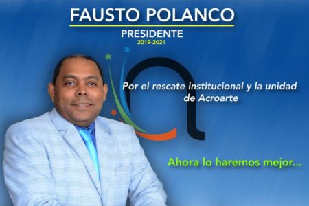 Fausto Polanco aspira a la presidencia de Acroarte