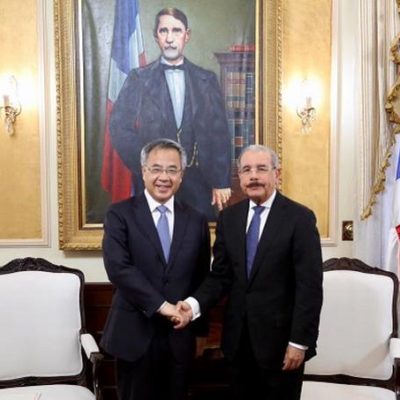 Viceprimer ministro chino Hu Chunhua visita a Danilo Medina en Palacio Nacional