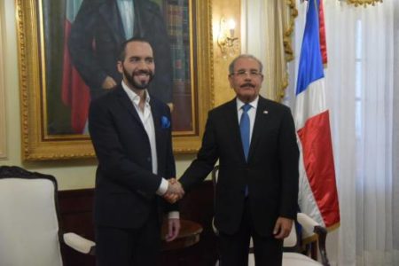 Danilo Medina se reúne con presidente electo de El Salvador