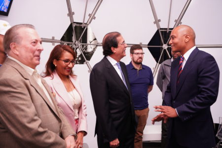 Montalvo, Selman, Zoraima y Guillen recorren Centro Indotel Espacio República Digital en  22ª Feria Internacional del LSD2019