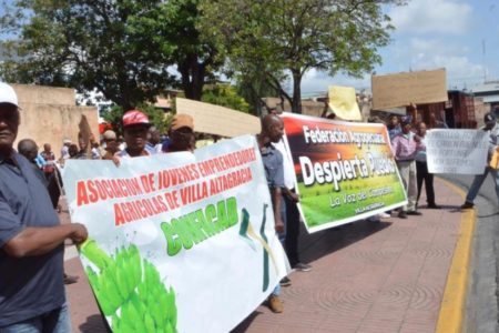 Organizaciones agropecuarias realizan marcha hacia Palacio Nacional en demanda reivindicaciones