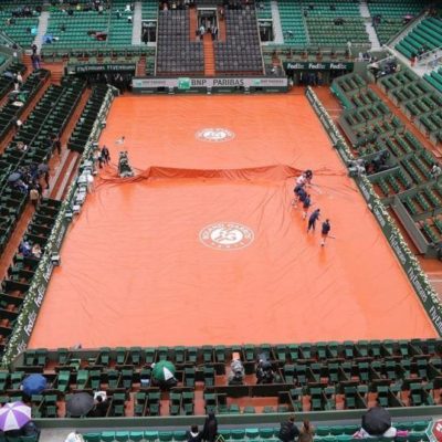 Cancelada la jornada en Roland Garros por la lluvia