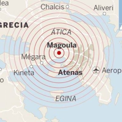 Un terremoto de magnitud 5,1 sacude Atenas y deja una turista herida leve