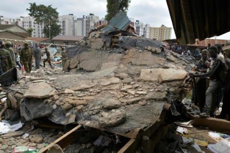 Al menos 7 niños muertos y 64 heridos al derrumbarse una escuela en Nairobi