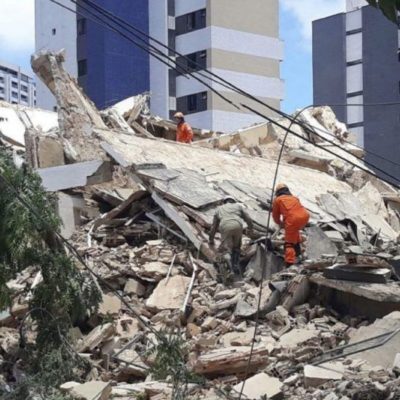 Confirman 2 muertos y 9 desaparecidos en el derrumbe de un edificio en Brasil