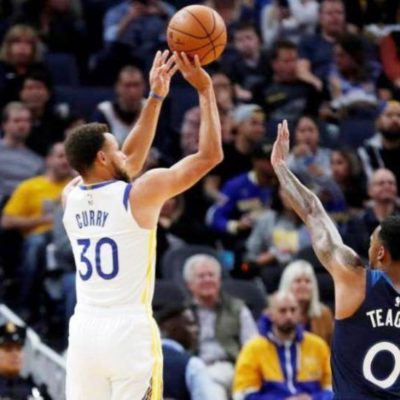 Curry brilla con 40 puntos, Leonard muestra su clase pese a debut perdedor