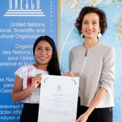 Yalitza Aparicio dice luchará por los indígenas como nueva embajadora de la Unesco