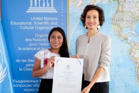 Yalitza Aparicio dice luchará por los indígenas como nueva embajadora de la Unesco