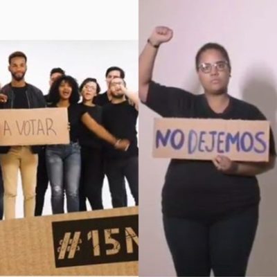 Manifestantes le contestan con otro vídeo a la JCE su campaña que invita a votar el 15 de marzo