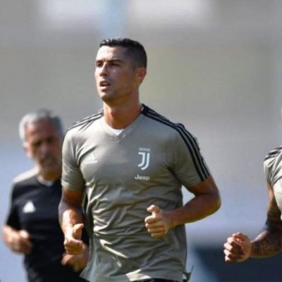 Cristiano vuelve a entrenarse con el Juventus en Turín