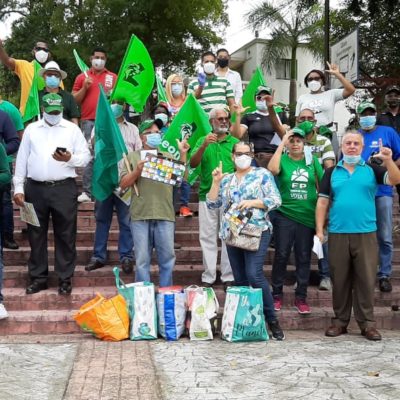 Miembros y dirigentes de la Fuerza del Pueblo (FP), visitaron hogares y puntos claves de diversos sectores de la Circunscripción Uno del Distrito Nacional