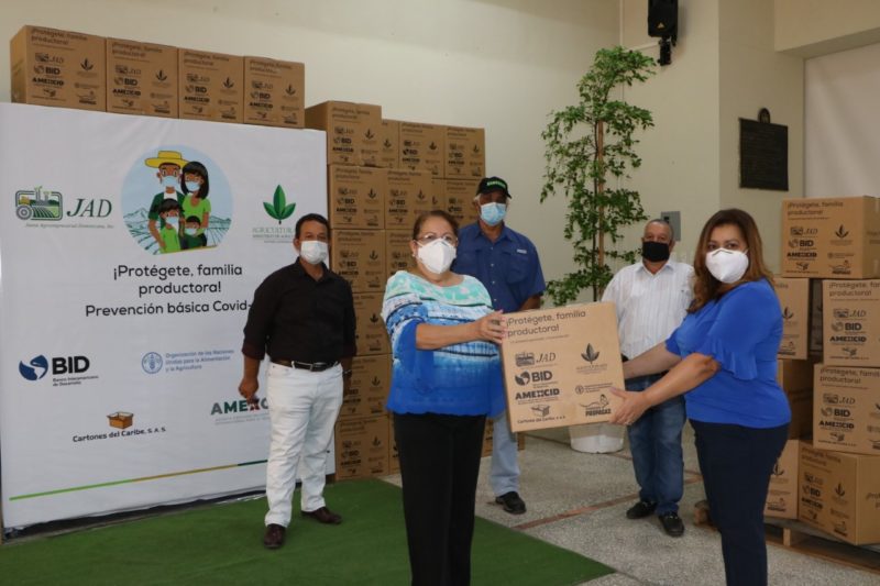 JAD apoya productores vulnerables en zonas rurales para la prevención de la pandemia del COVID-19