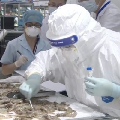 China detecta trazas del virus en envoltorio externo de camarones de Ecuador