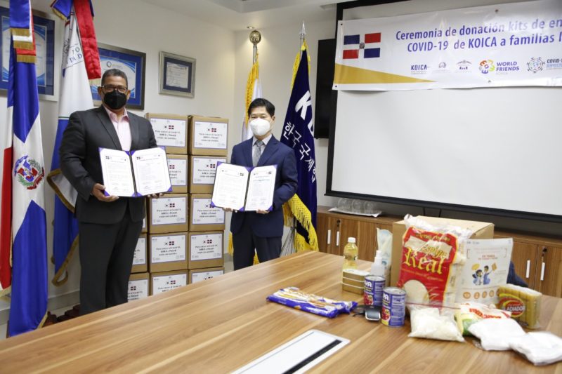 Agencia de Cooperación Internacional de Corea del Sur dona a Progresando con Solidaridad kits de emergencia para combatir COVID-19