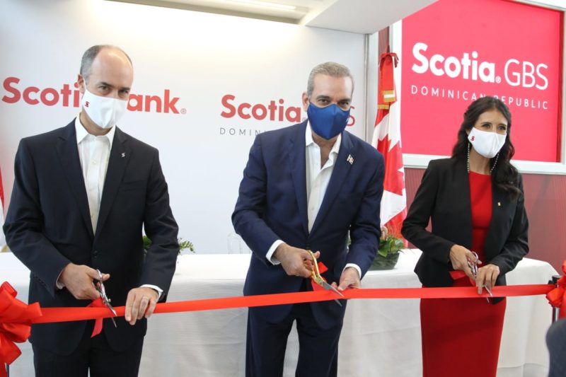 Presidente Abinader encabeza inauguración Campus de Servicios Globales del Scotiabank