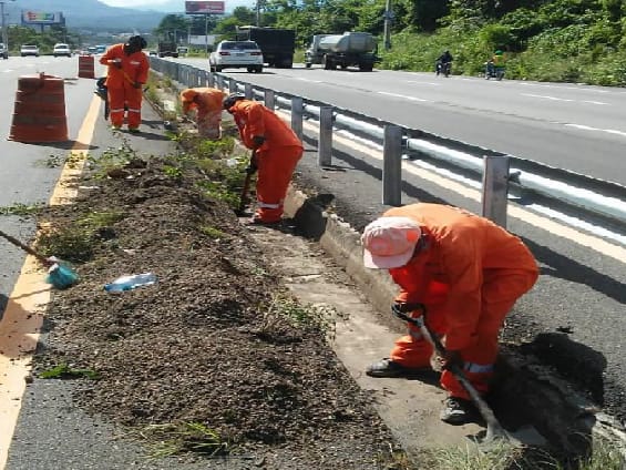 Obras Públicas realiza labores de limpieza en edificaciones deterioradas