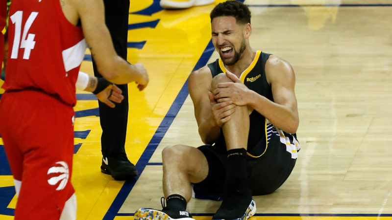 Klay Thompson sufre un desgarro en el tendon de aquiles y se perderá la próxima temporada