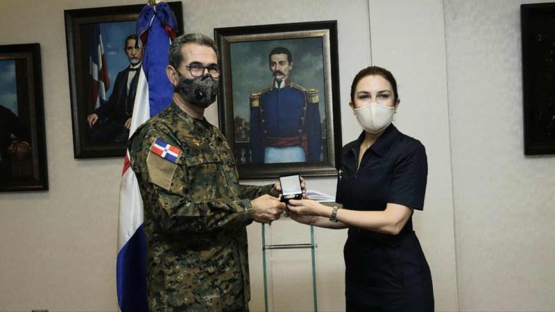 Alcaldesa del DN Carolina Mejía visita Ministerio de Defensa.