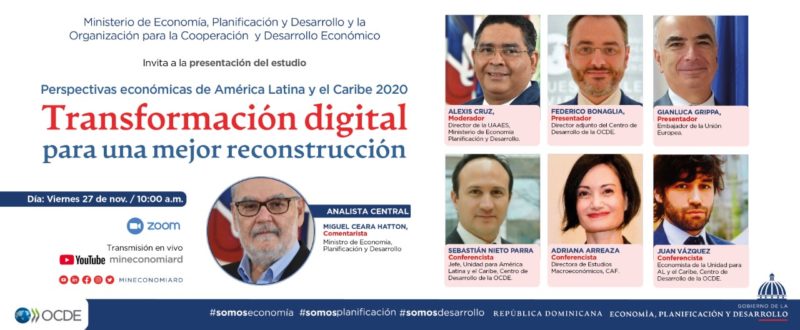 Ministerio de Economía y OCDE presentarán informe de “Perspectivas económicas de América Latina y el Caribe 2020”