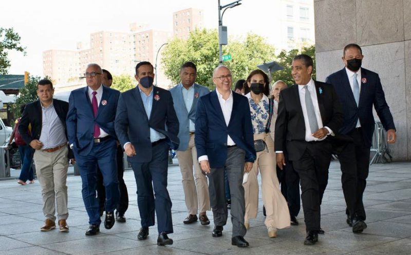 Francisco Domínguez Brito se reúne con el Senador de Nueva York, Adriano Espaillat
