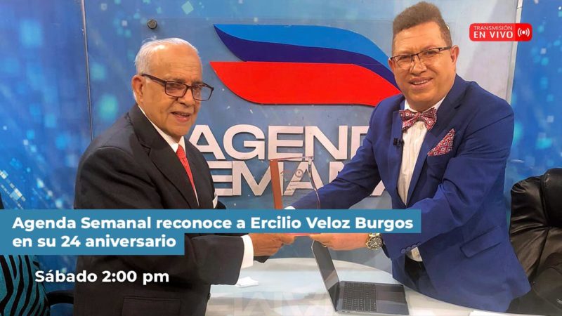 Funcomysa y Agenda Semanal reconocen aportes y trayectoria del periodista Ercilio Veloz Burgos a la Comunicación Social y al país. 