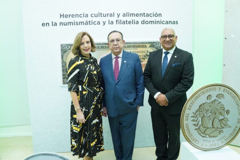 Banco Central abre la exposición ‘Herencia cultural y alimentación en la numismática y filatelia dominicanas’