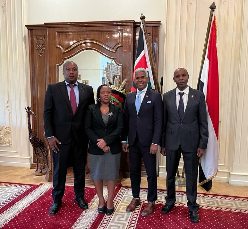 Encargados de Negocios de embajadas de RD y Kenia en Egipto fortalecen relaciones y dialogan sobre Haití